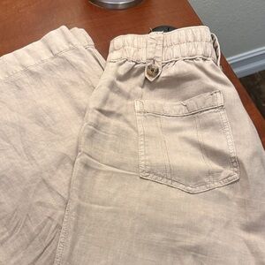 Cynthia Rowley Light Tan Wide Leg Pants